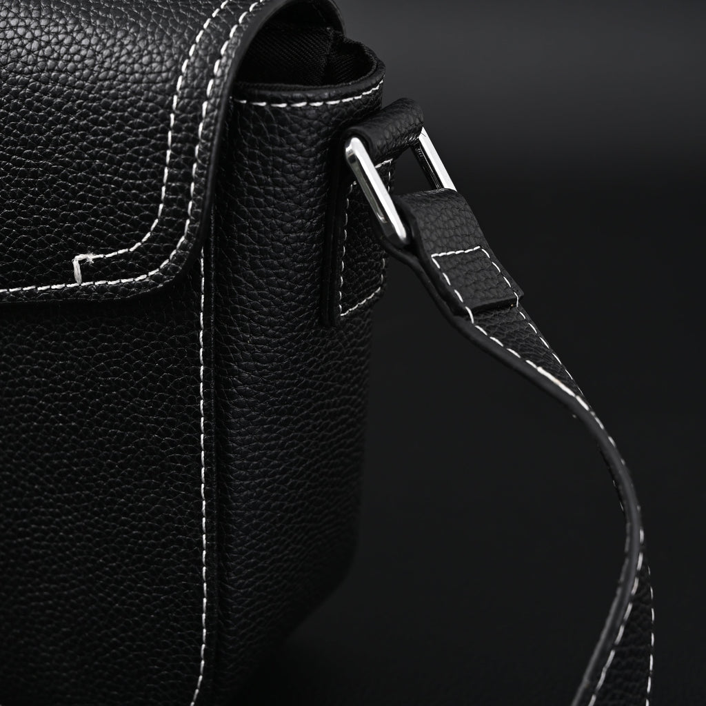 Dior Saddle Crossbody Bag – Black Grained Calfskin with Silver-Tone Hardware