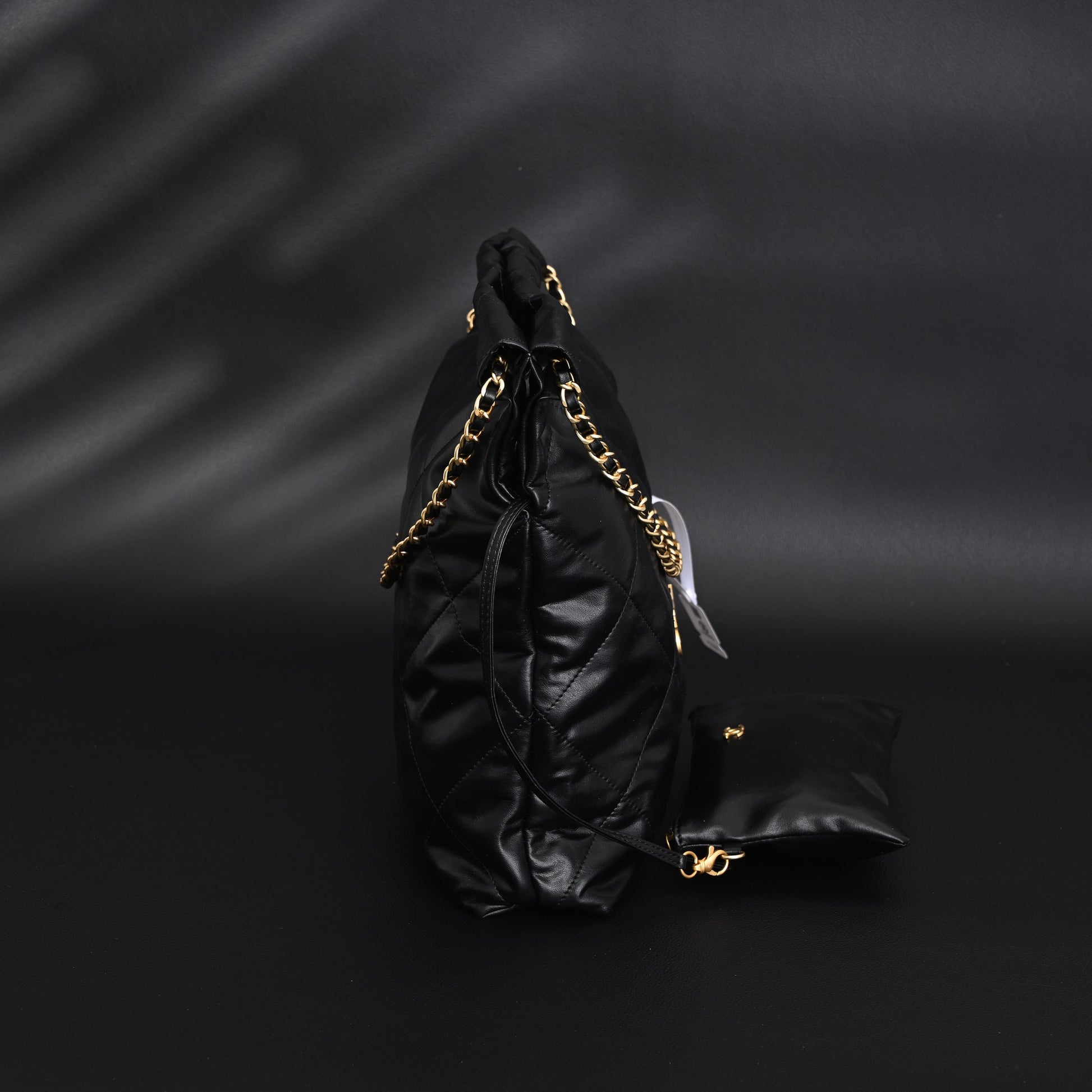 Chanel 19 Flap Bag – Black Quilted Lambskin with Gold & Ruthenium Hardware