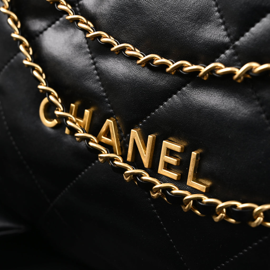 Chanel 19 Flap Bag – Black Quilted Lambskin with Gold & Ruthenium Hardware