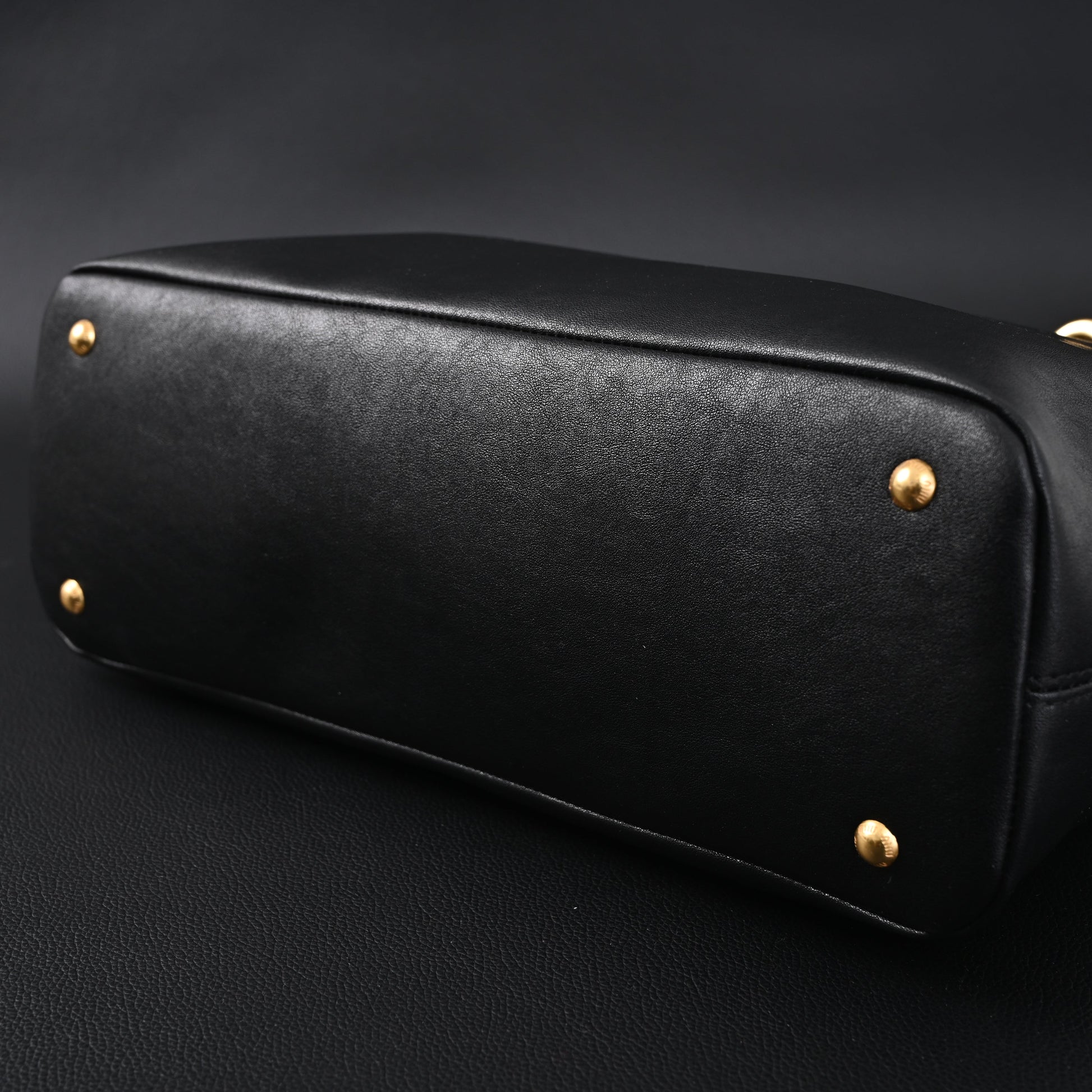 Miu Miu Leather Tote Bag – Classic Black