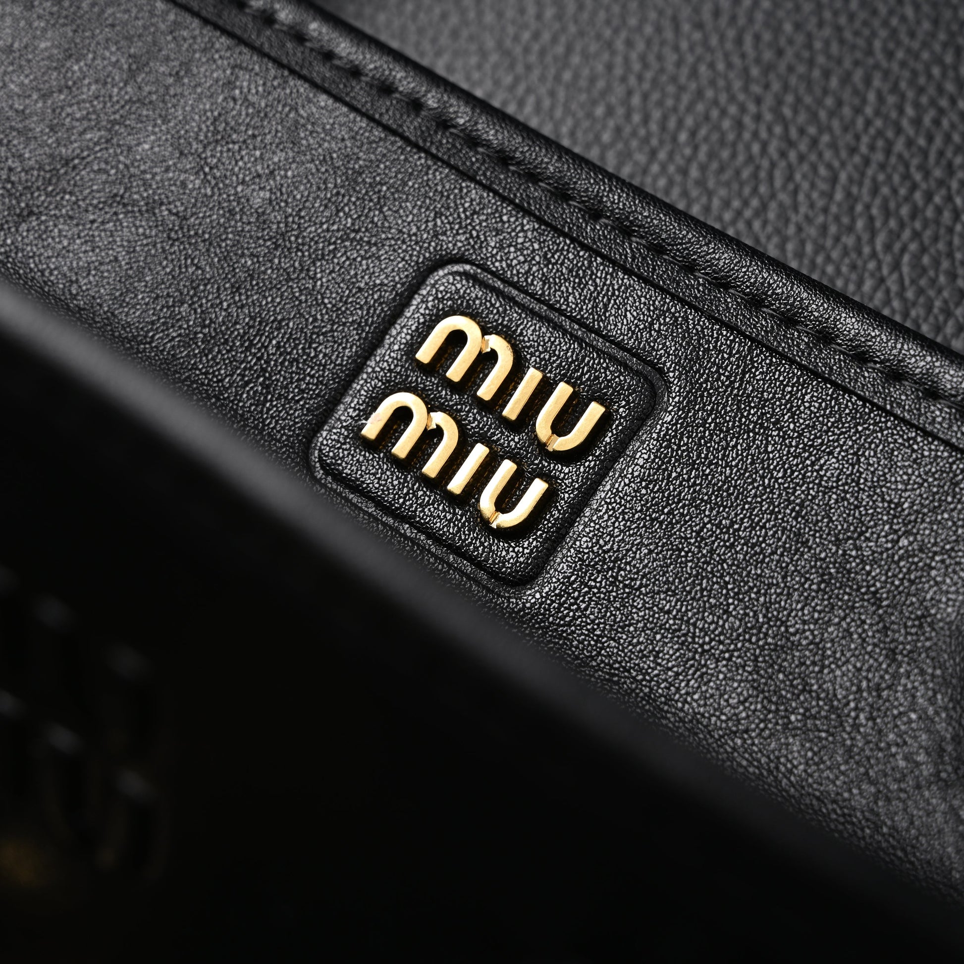 Miu Miu Leather Tote Bag – Classic Black