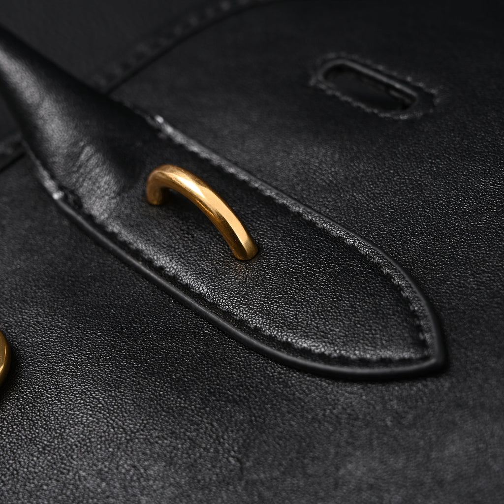 Miu Miu Leather Tote Bag – Classic Black