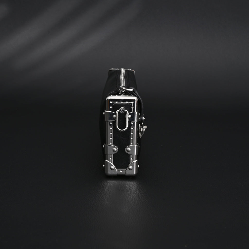 Louis Vuitton Soft Trunk Monogram Black Leather Crossbody Bag