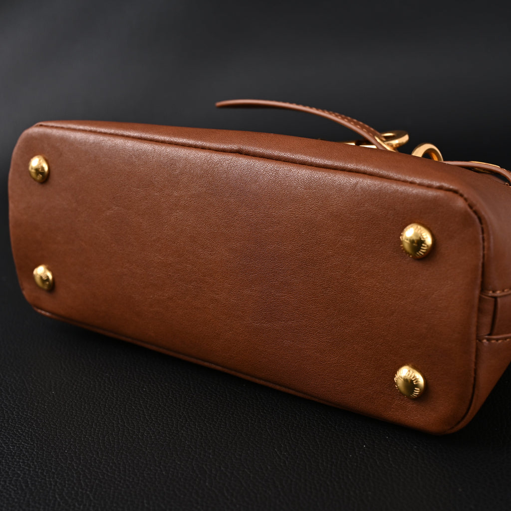 Gucci Horsebit 1955 Brown Leather Top Handle Bag