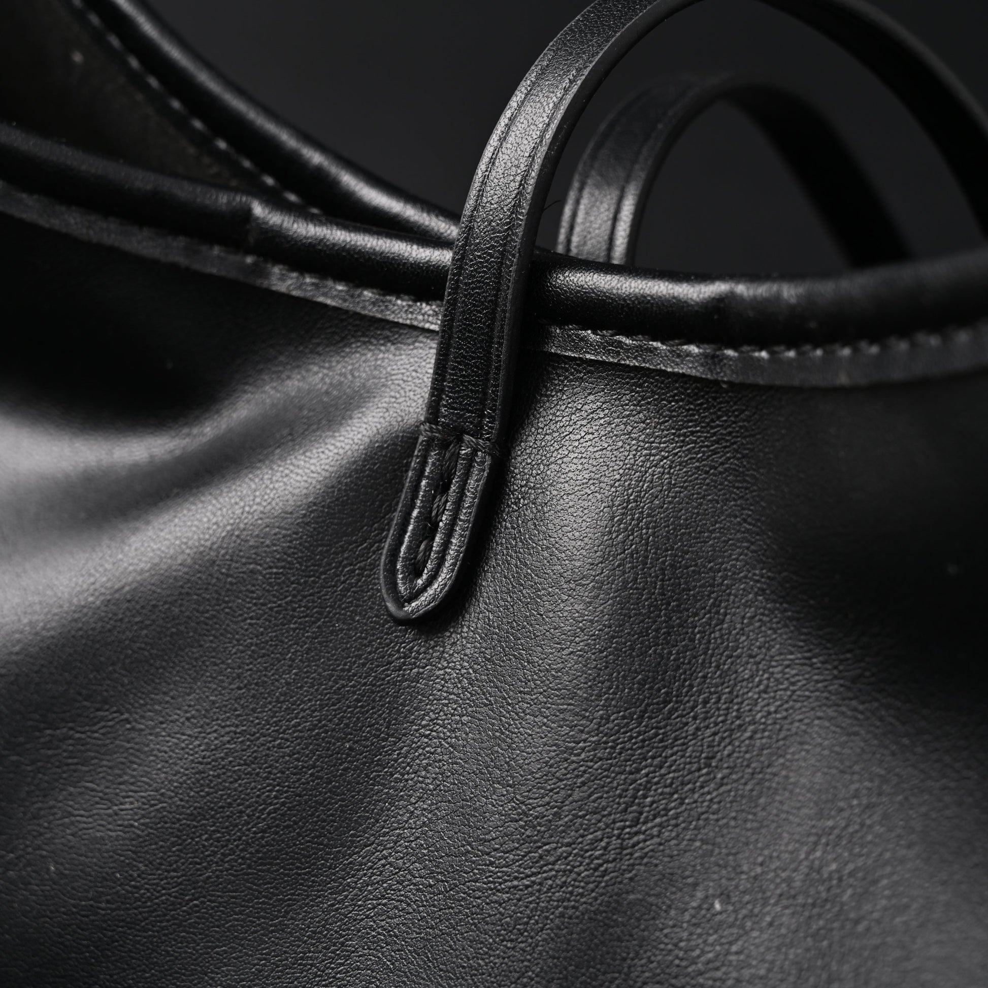 Louis Vuitton Montaigne Black Mahina Leather Shoulder Bag