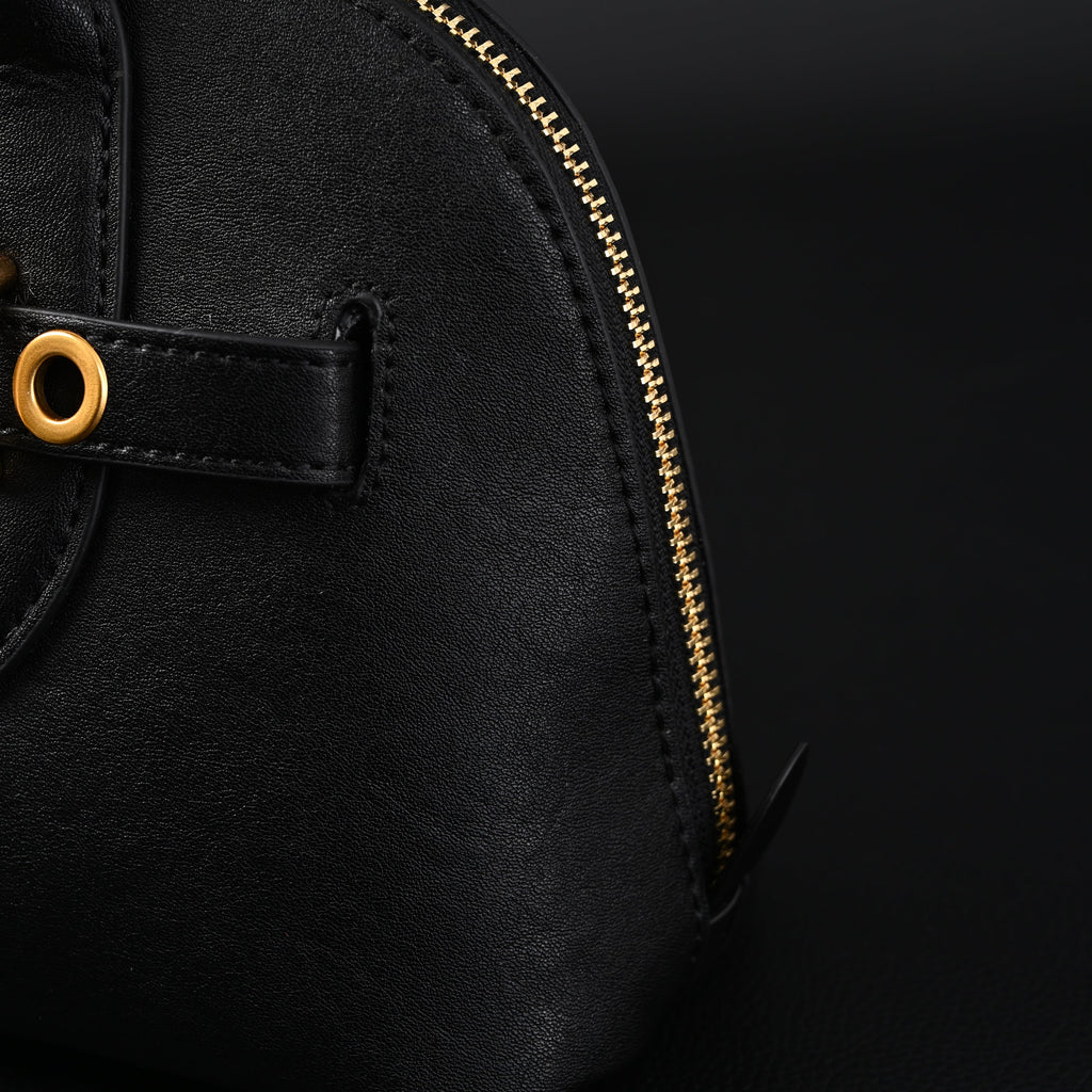 Miu Miu Black Leather Satchel Bag – Medium Structured Tote