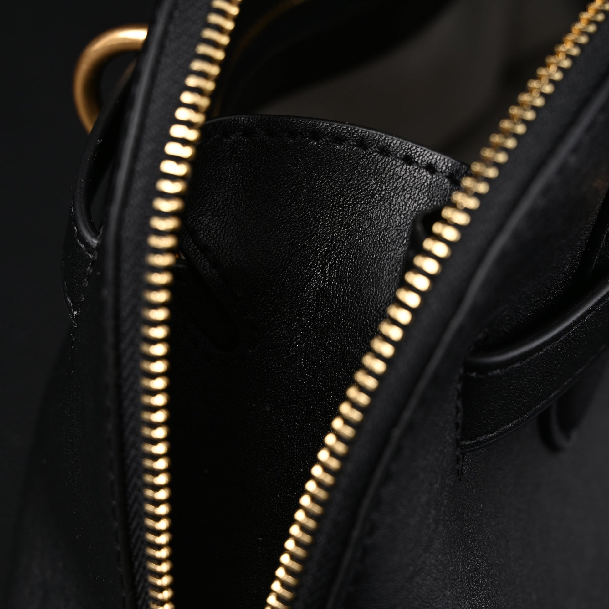 Miu Miu Black Leather Satchel Bag – Medium Structured Tote