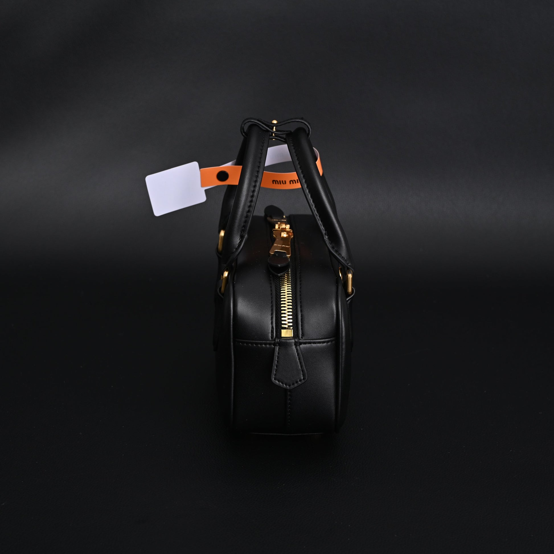 Miu Miu Leather Top Handle Satchel – Classic Black