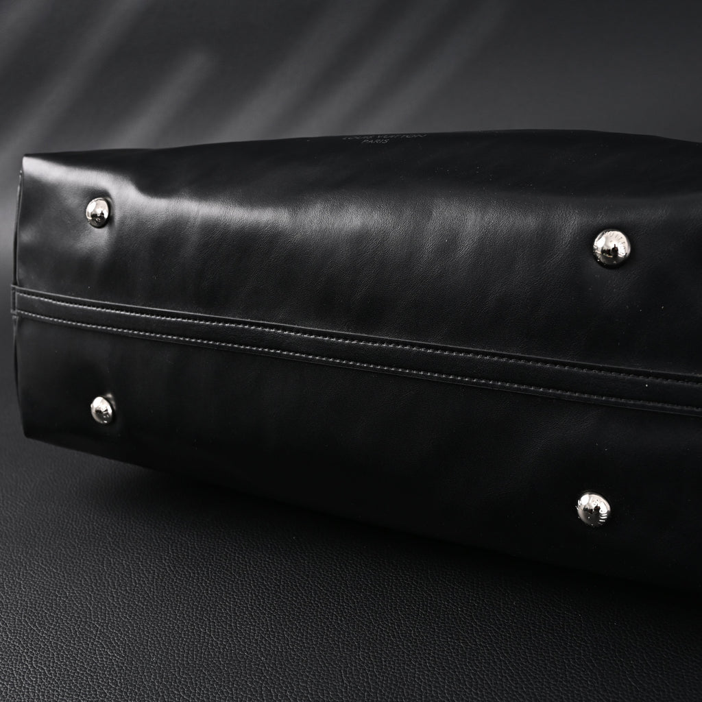 Louis Vuitton Black Mahina Leather Hobo Shoulder Bag