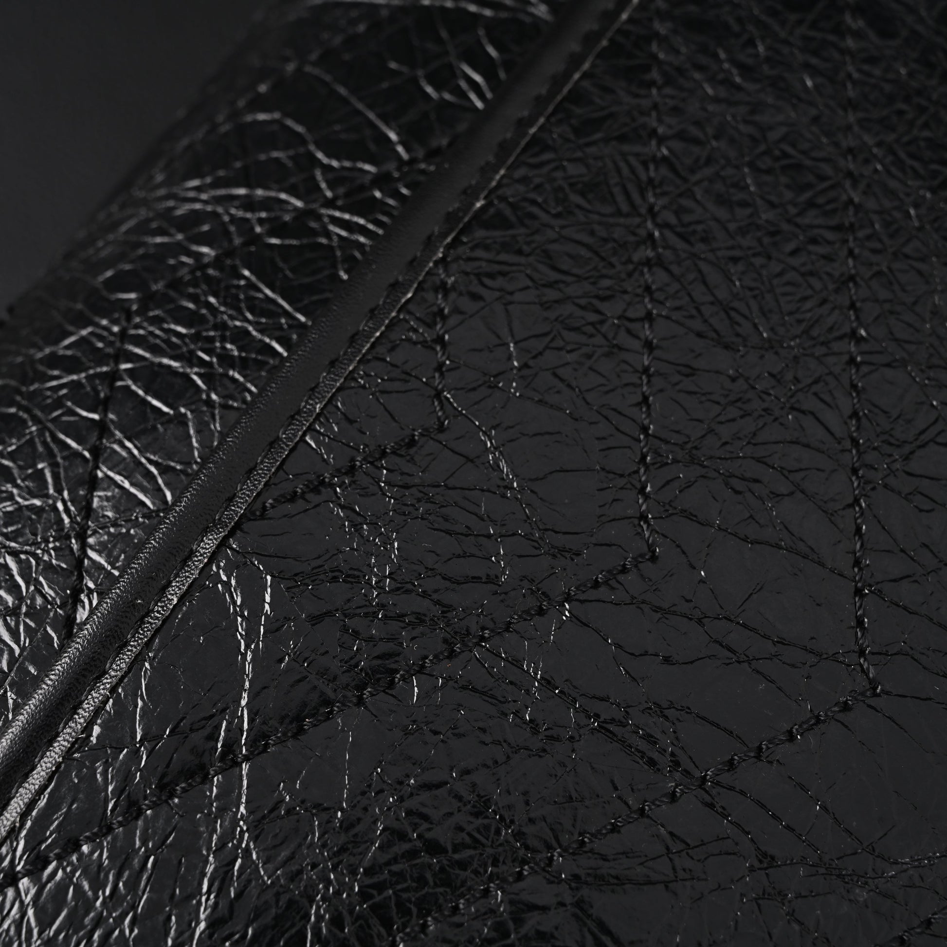 Saint Laurent Niki Medium Black Crinkled Leather Shoulder Bag