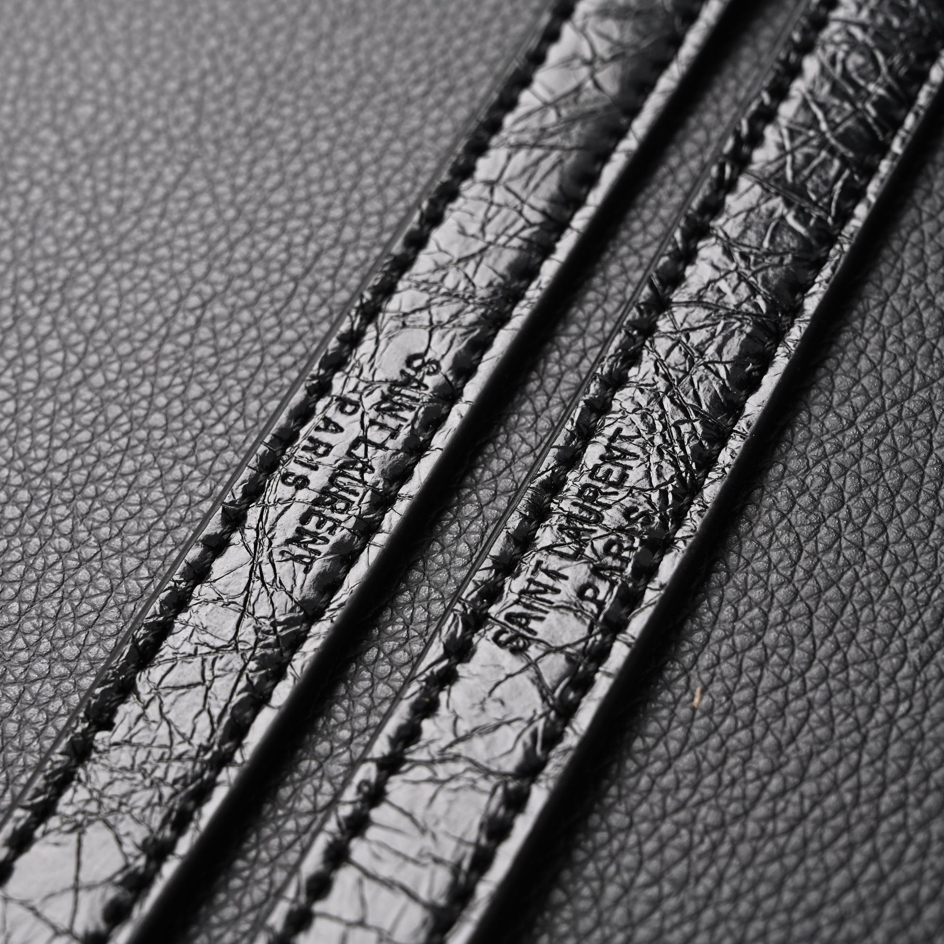 Saint Laurent Niki Medium Black Crinkled Leather Shoulder Bag