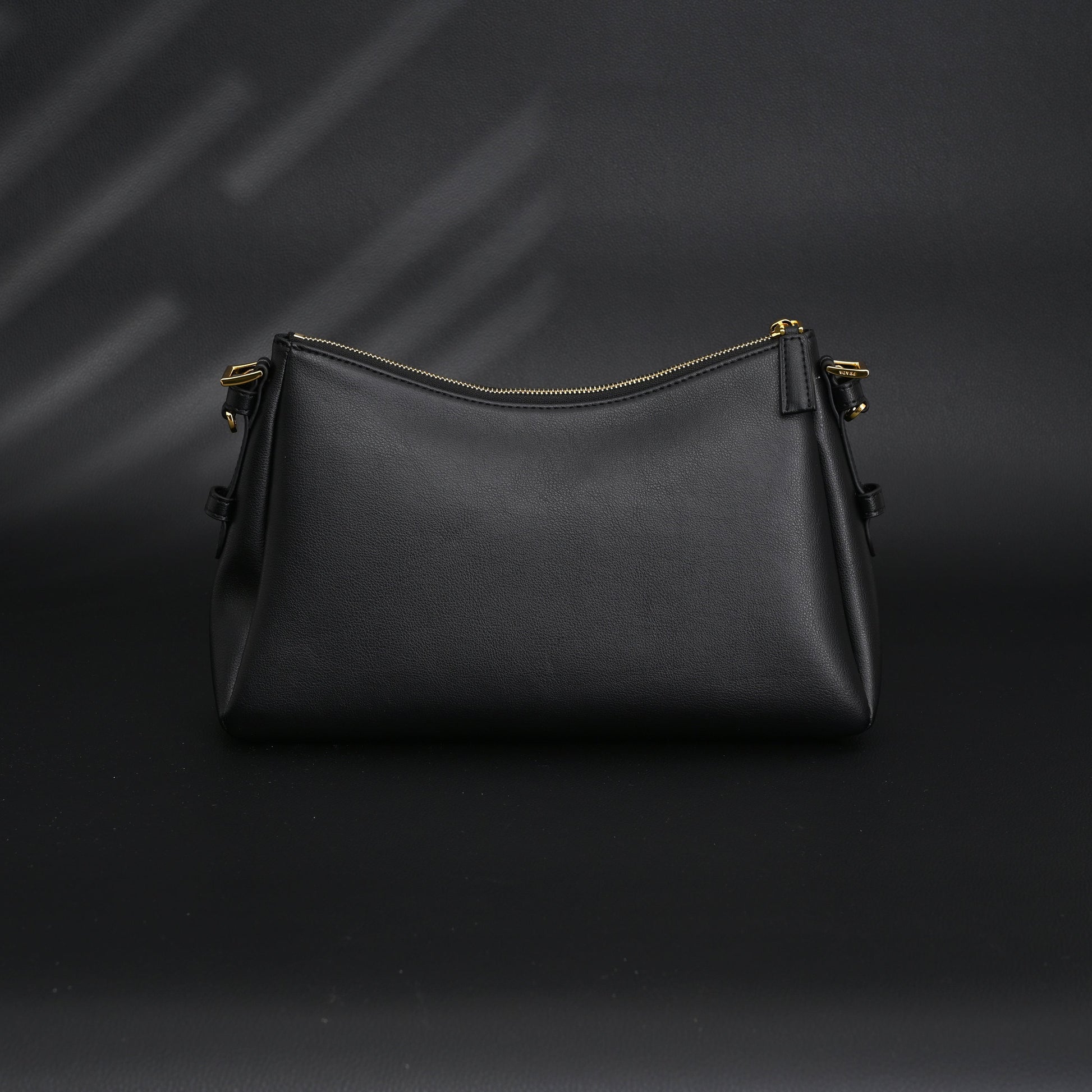 Prada Cleo Black Brushed Leather Shoulder Bag
