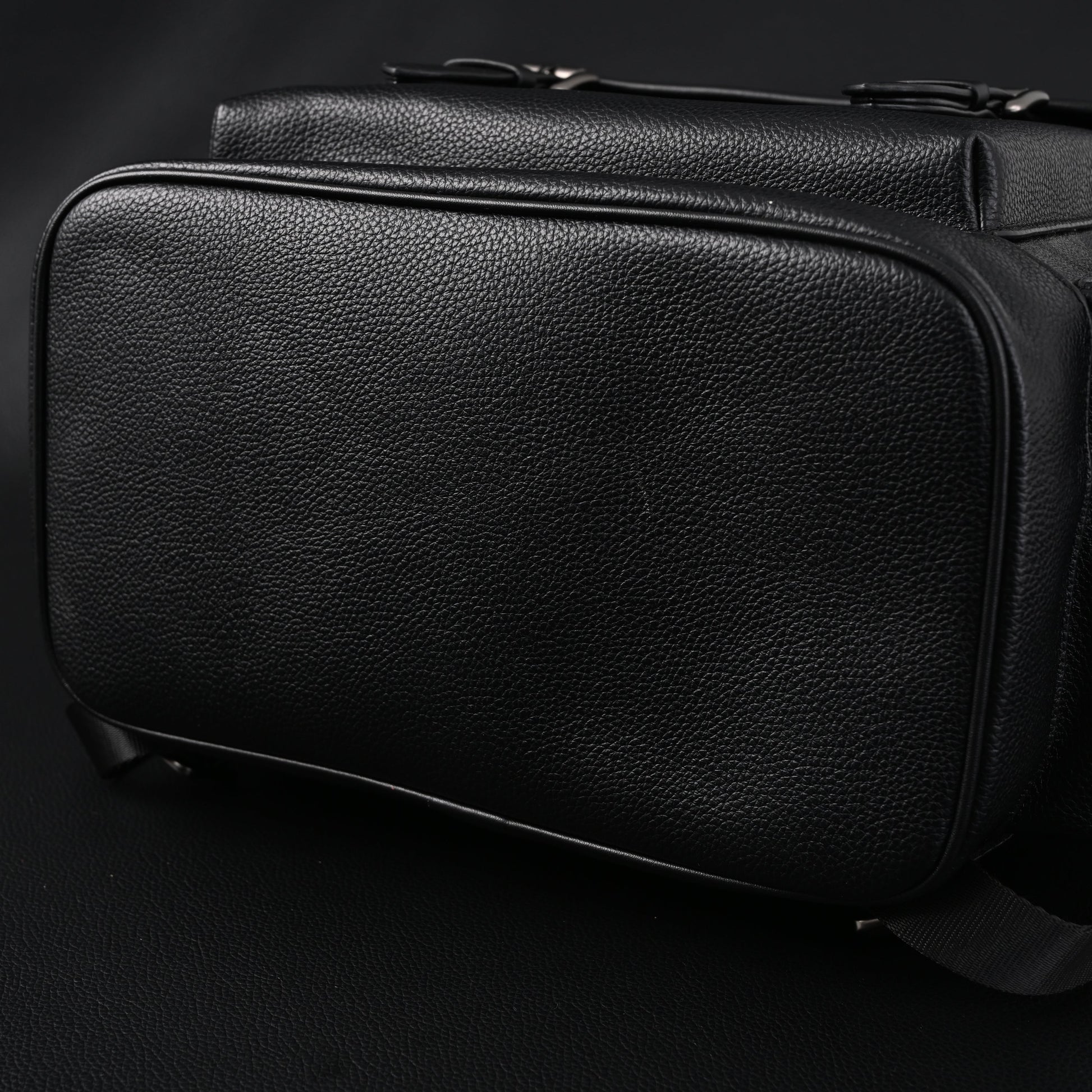 Coach Men’s Leather Backpack – Black Signature Canvas