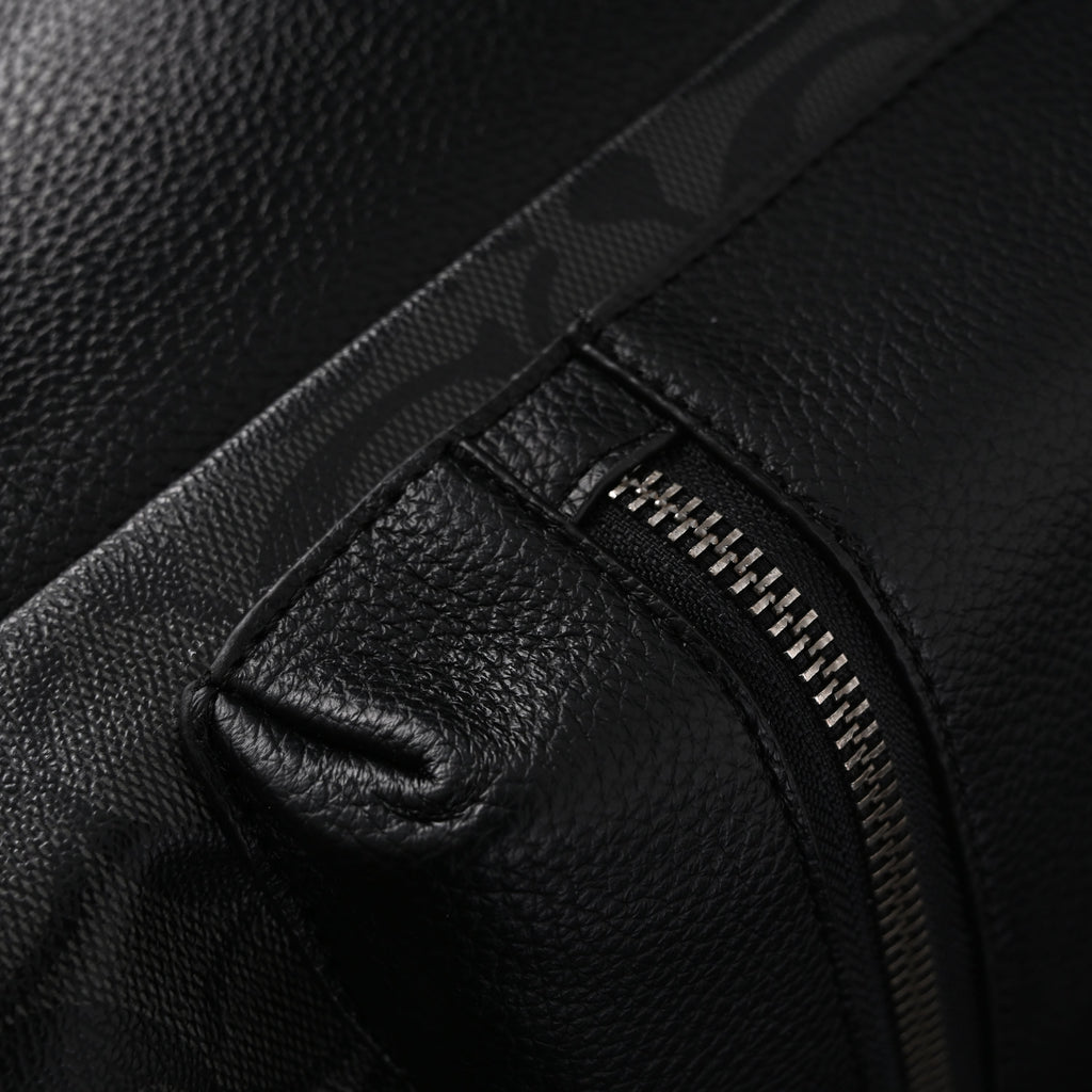 Coach Men’s Leather Backpack – Black Signature Canvas