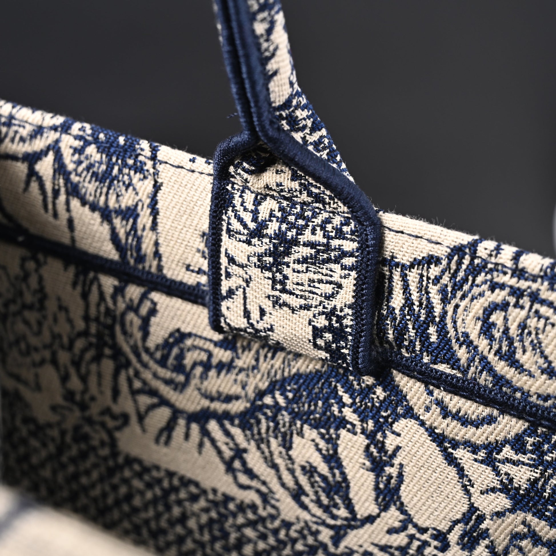 Dior Book Tote Bag – Blue Toile de Jouy Embroidery