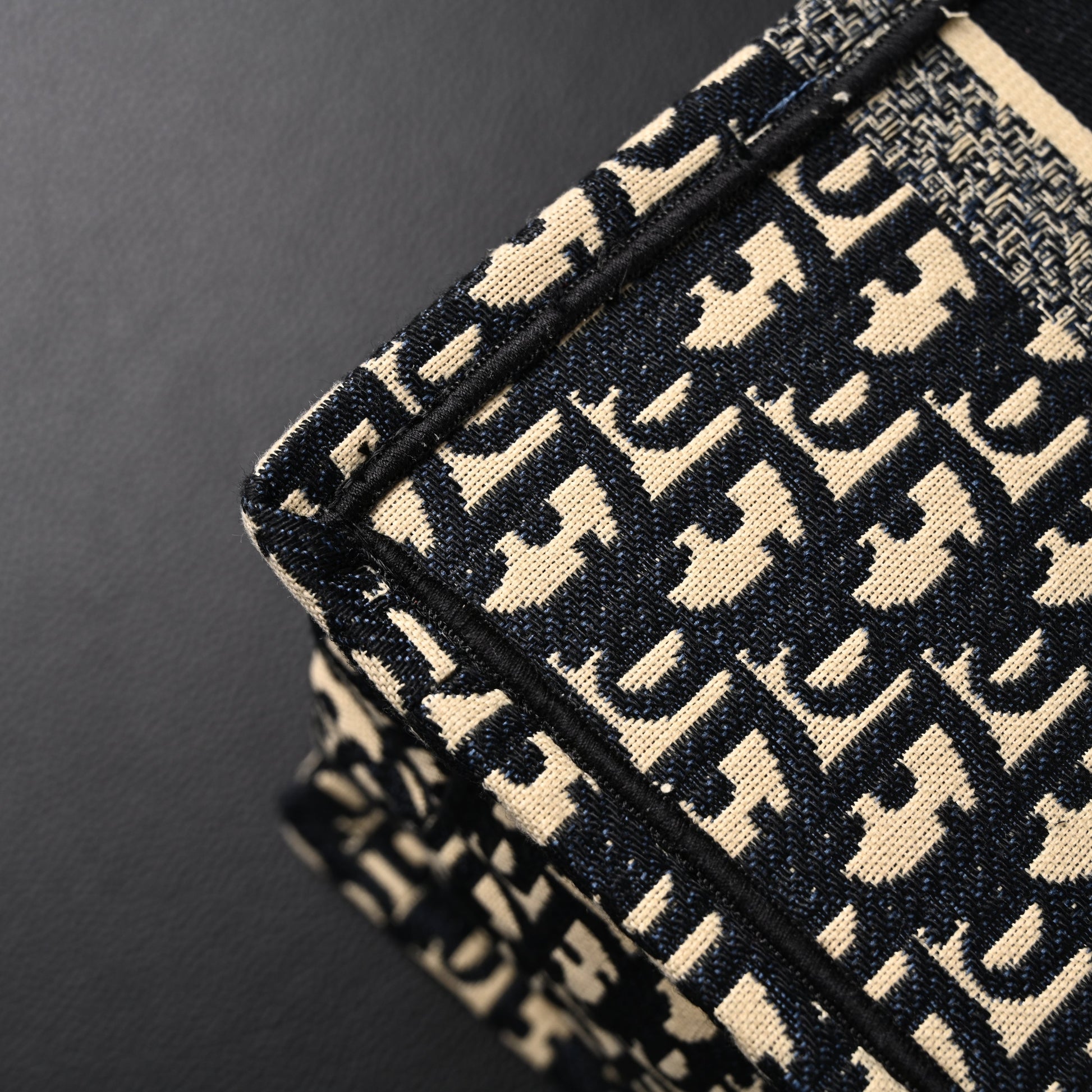 Christian Dior Medium Book Tote – Black Oblique Embroidery