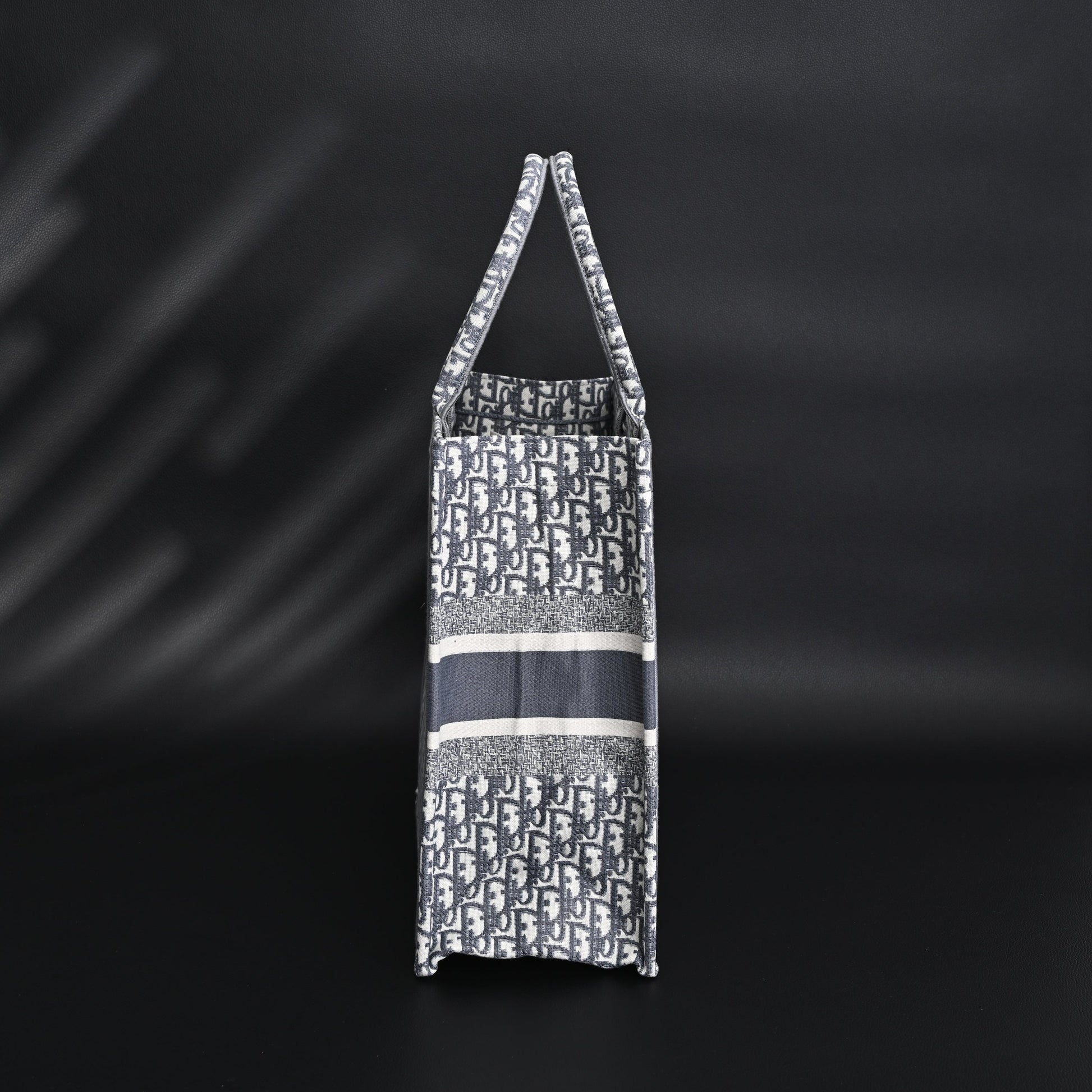 Christian Dior Large Book Tote – Grey Oblique Embroidery