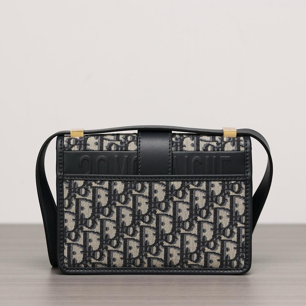 Dior 30 Montaigne Bag Oblique Blue Jacquard