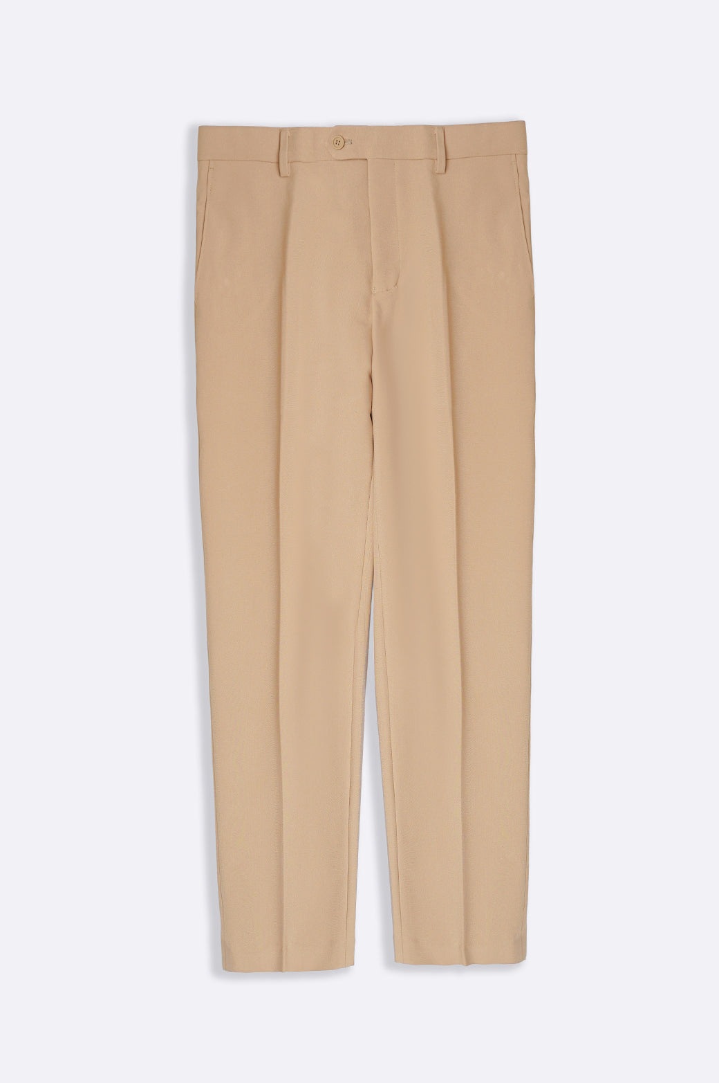 Beige Soft Regular Fit Classic Suit Trousers