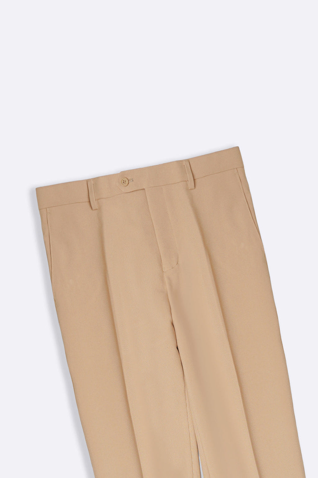 Beige Soft Regular Fit Classic Suit Trousers – Cool Havn