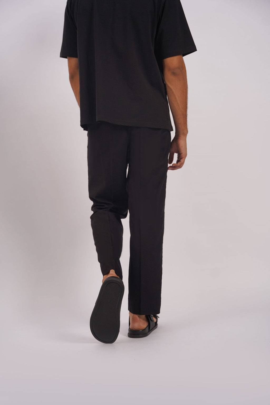 Black Relaxed Straight-Fit Soft Pants – Cool Havn