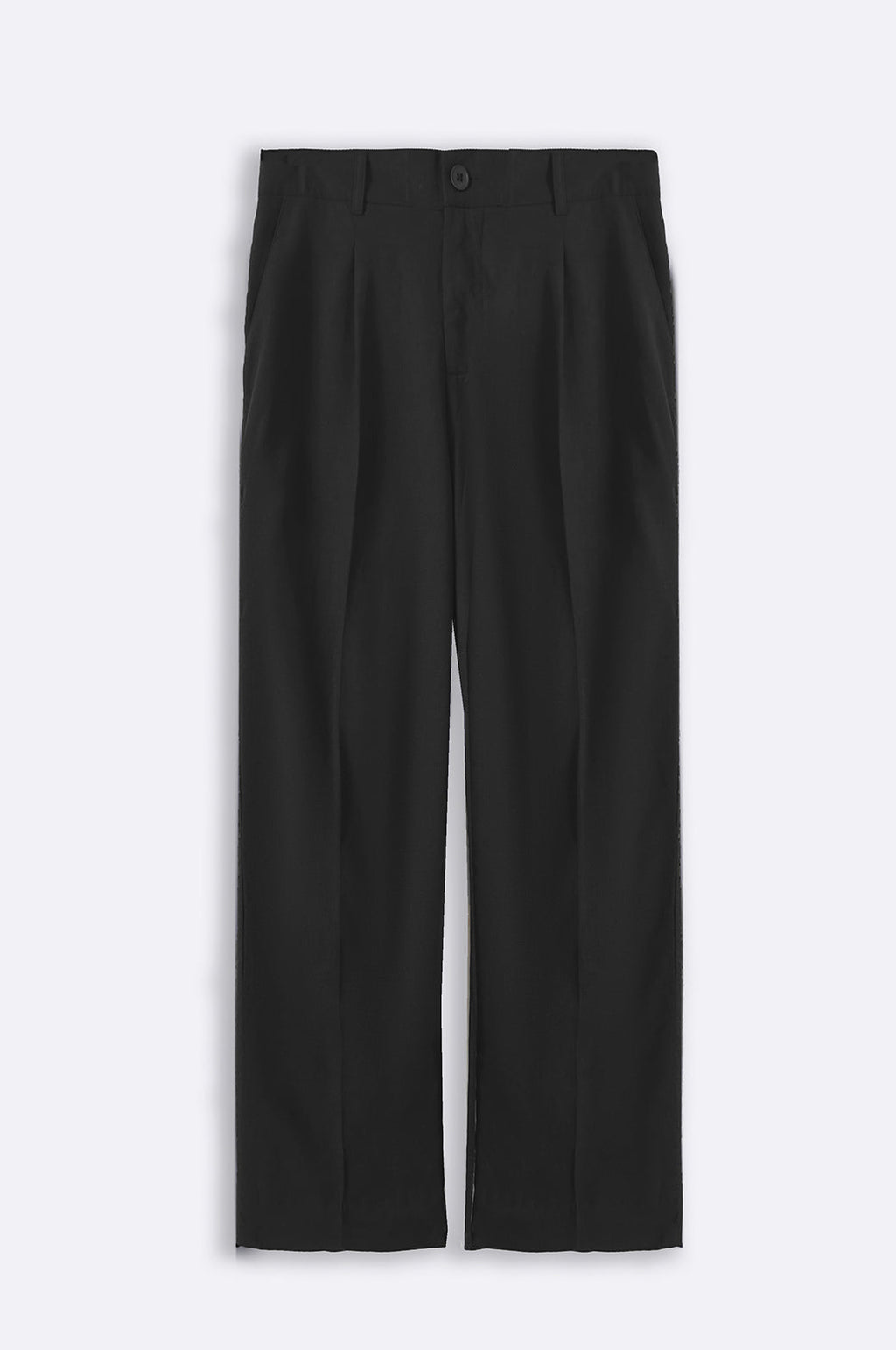 Black Relaxed Straight-Fit Soft Pants – Cool Havn