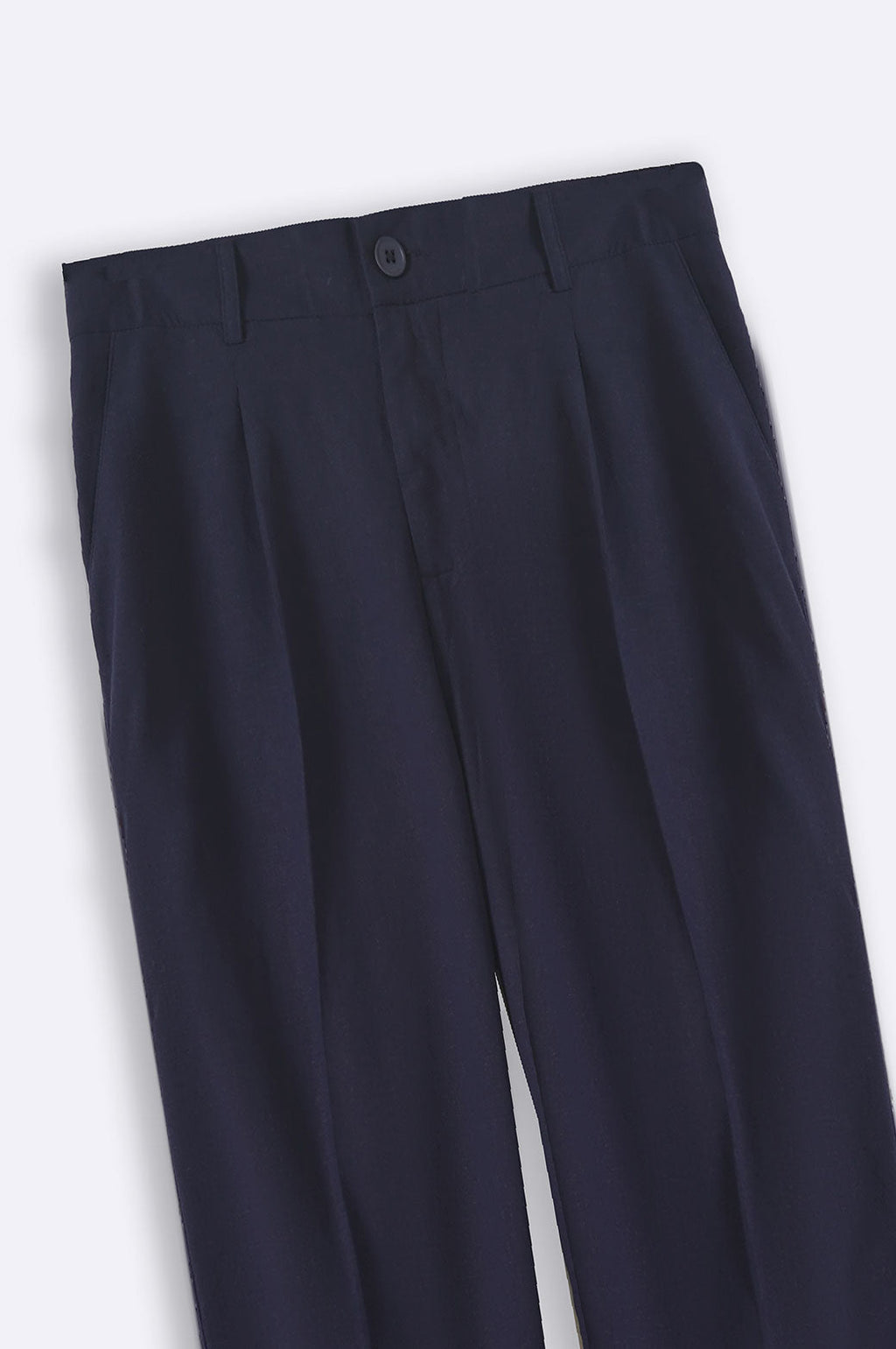 Navy Soft Relaxed Straight-Fit Pants – Cool Havn
