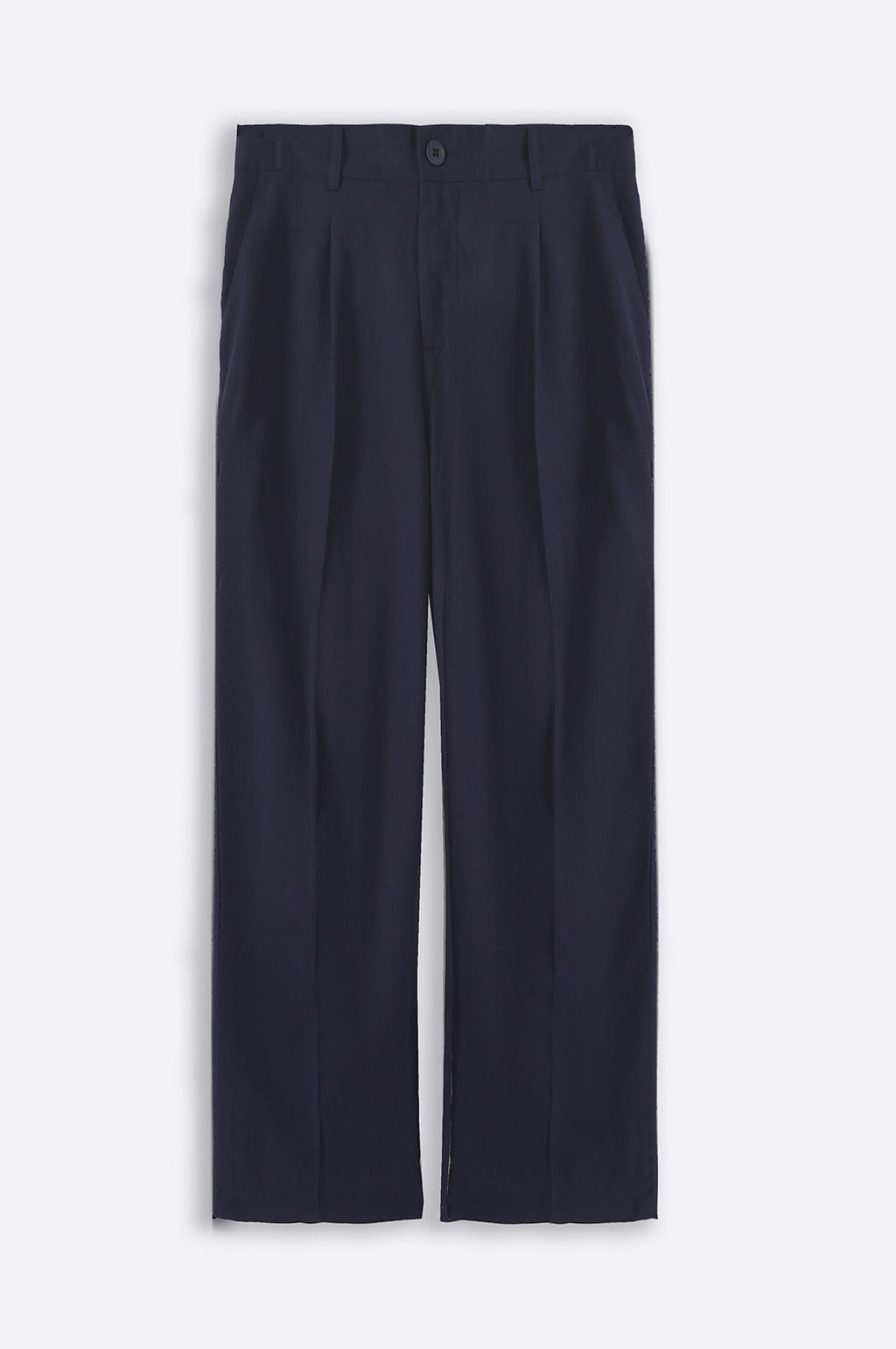 Navy Soft Relaxed Straight-Fit Pants – Cool Havn