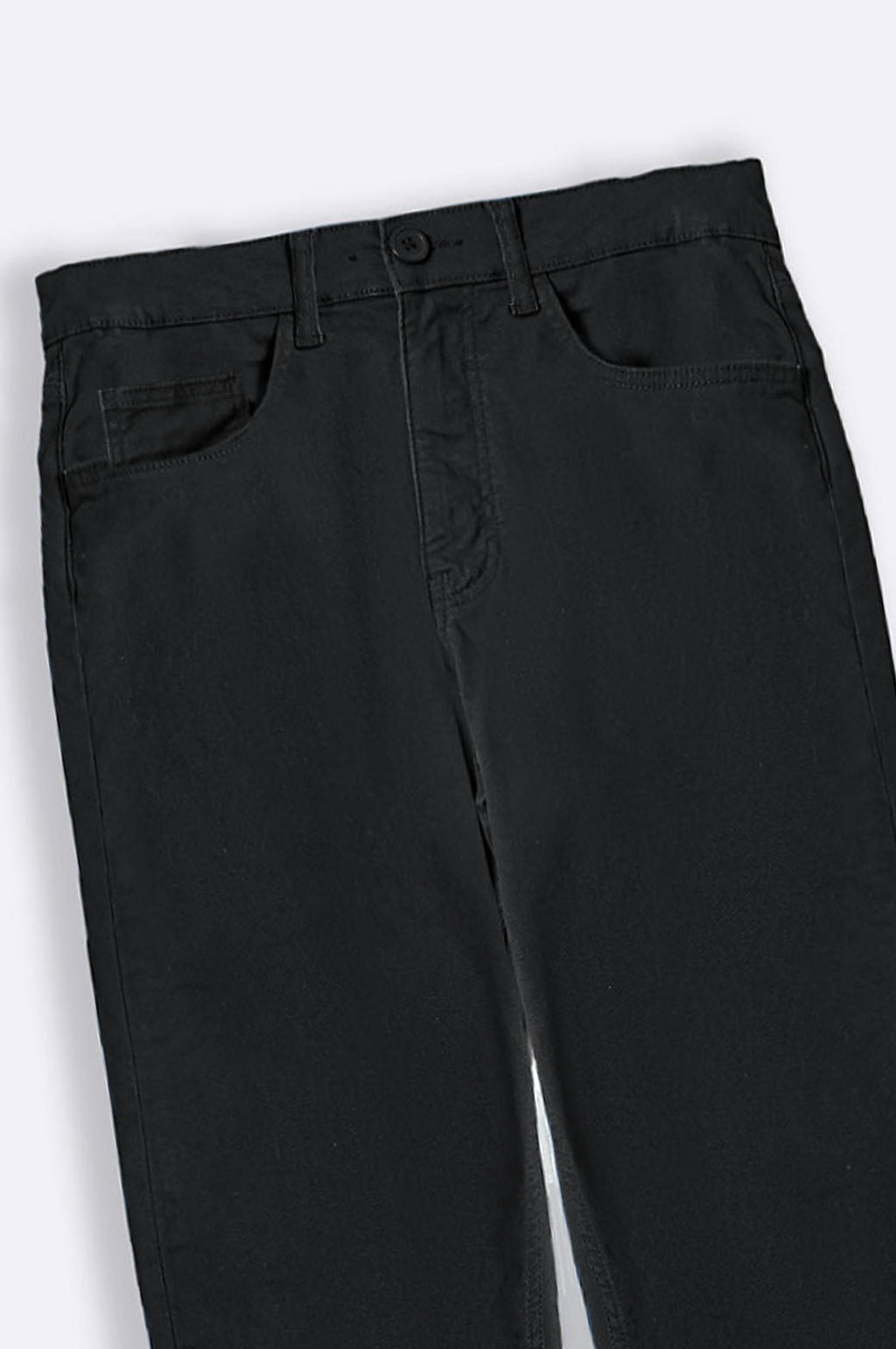 Black Regular Fit Straight Pants – Cool Havn