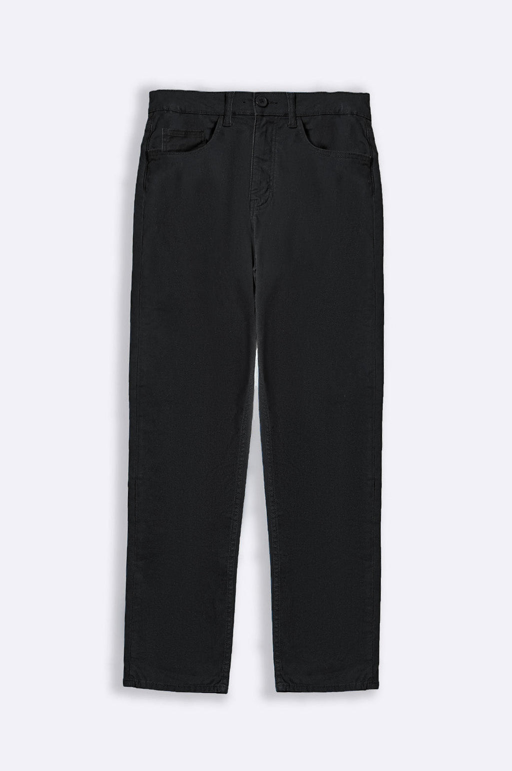 Black Regular Fit Straight Pants – Cool Havn