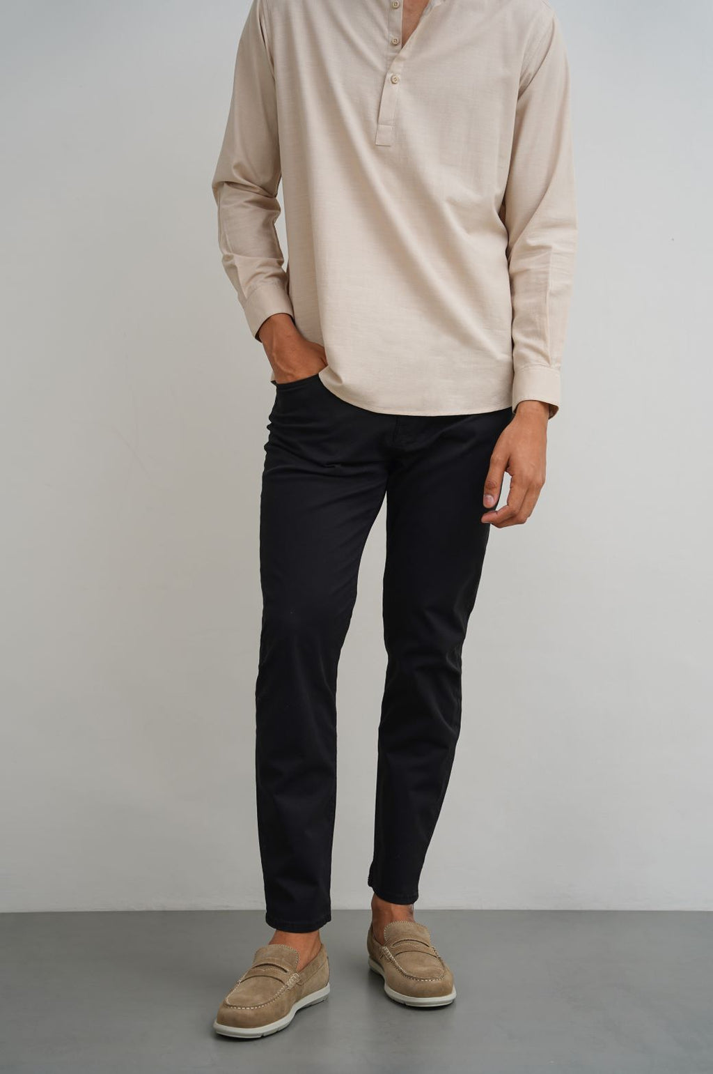 Black Regular Fit Straight Pants – Cool Havn