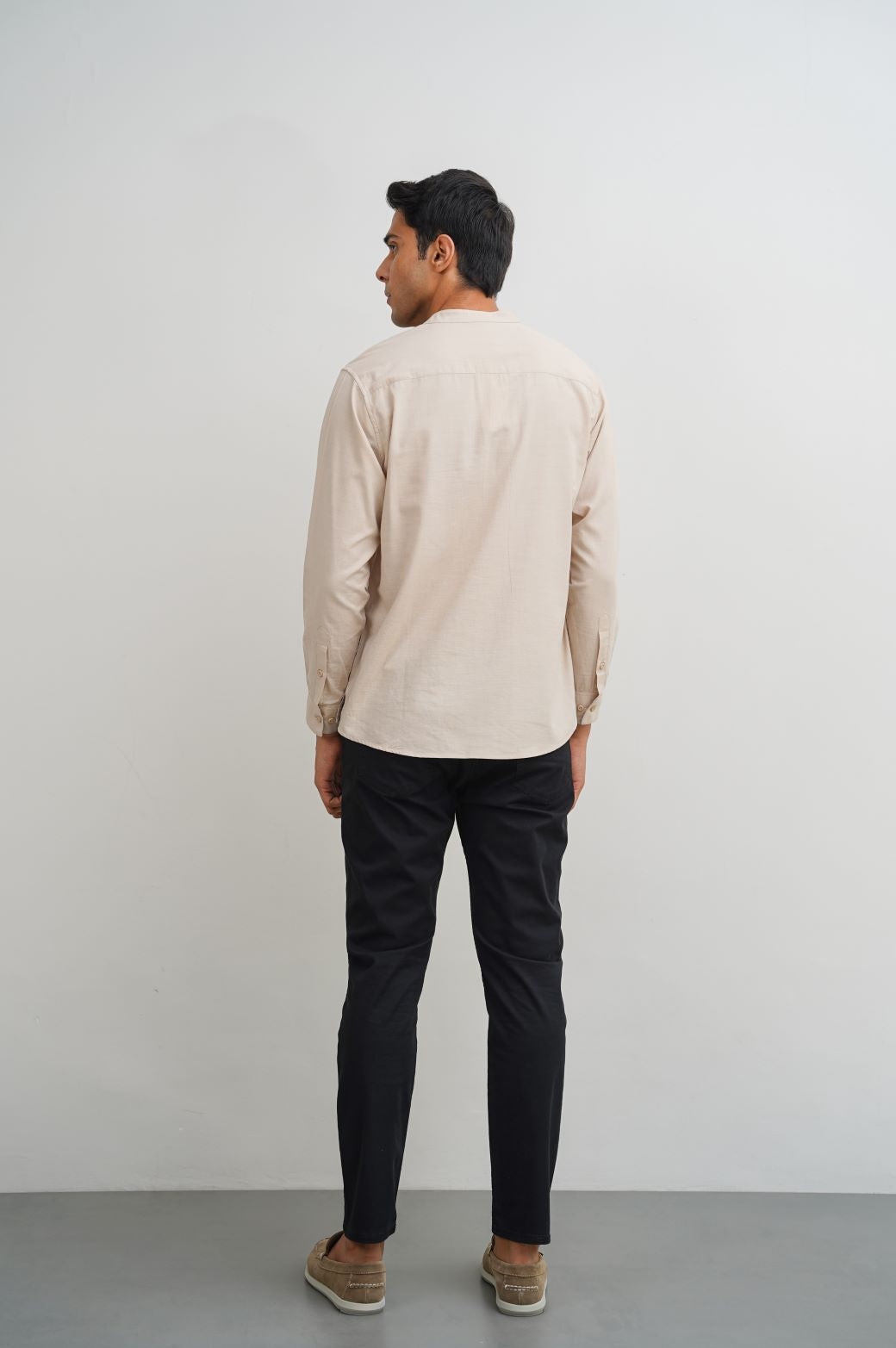 Black Regular Fit Straight Pants