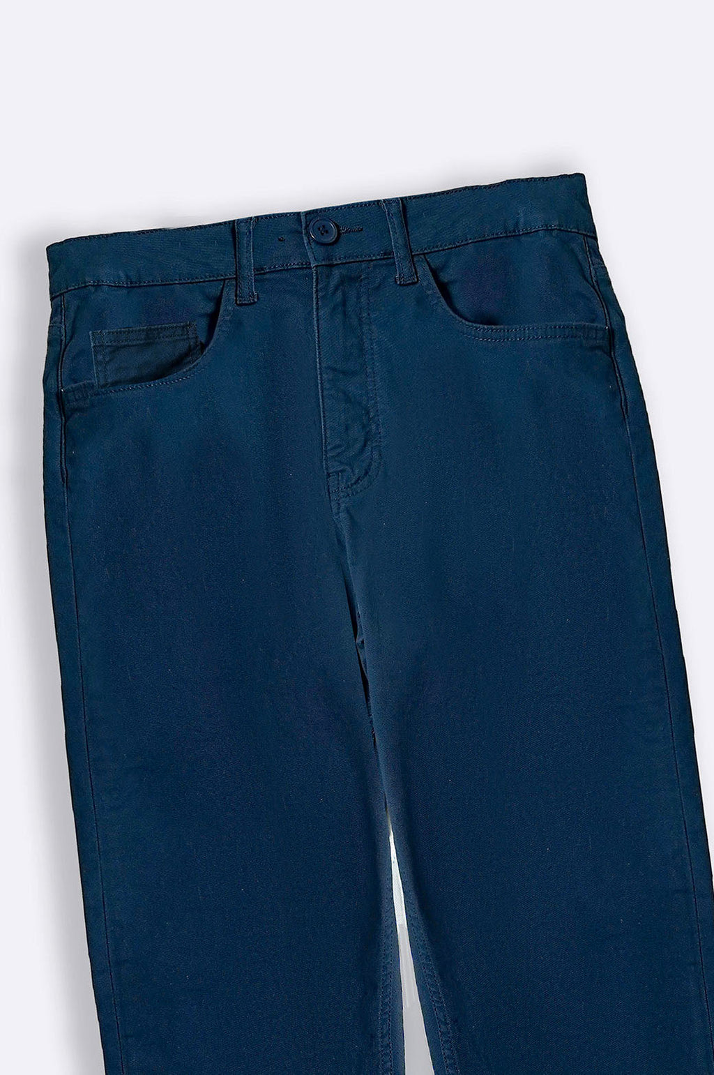 Navy Regular Fit Straight Pants with Five-Pocket Design – Cool Havn