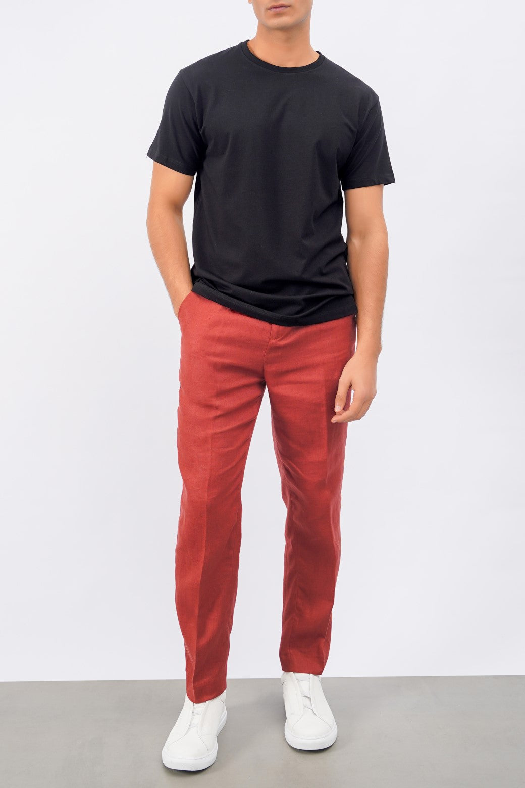 Black Slim Fit Soft Round Neck T-Shirt