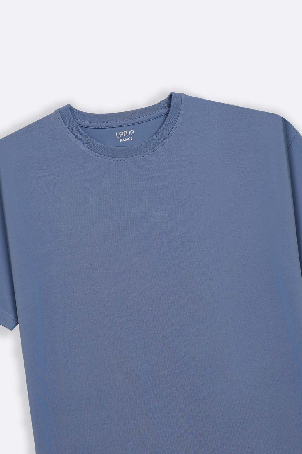Light Blue Slim Fit Soft Crew Neck Tee