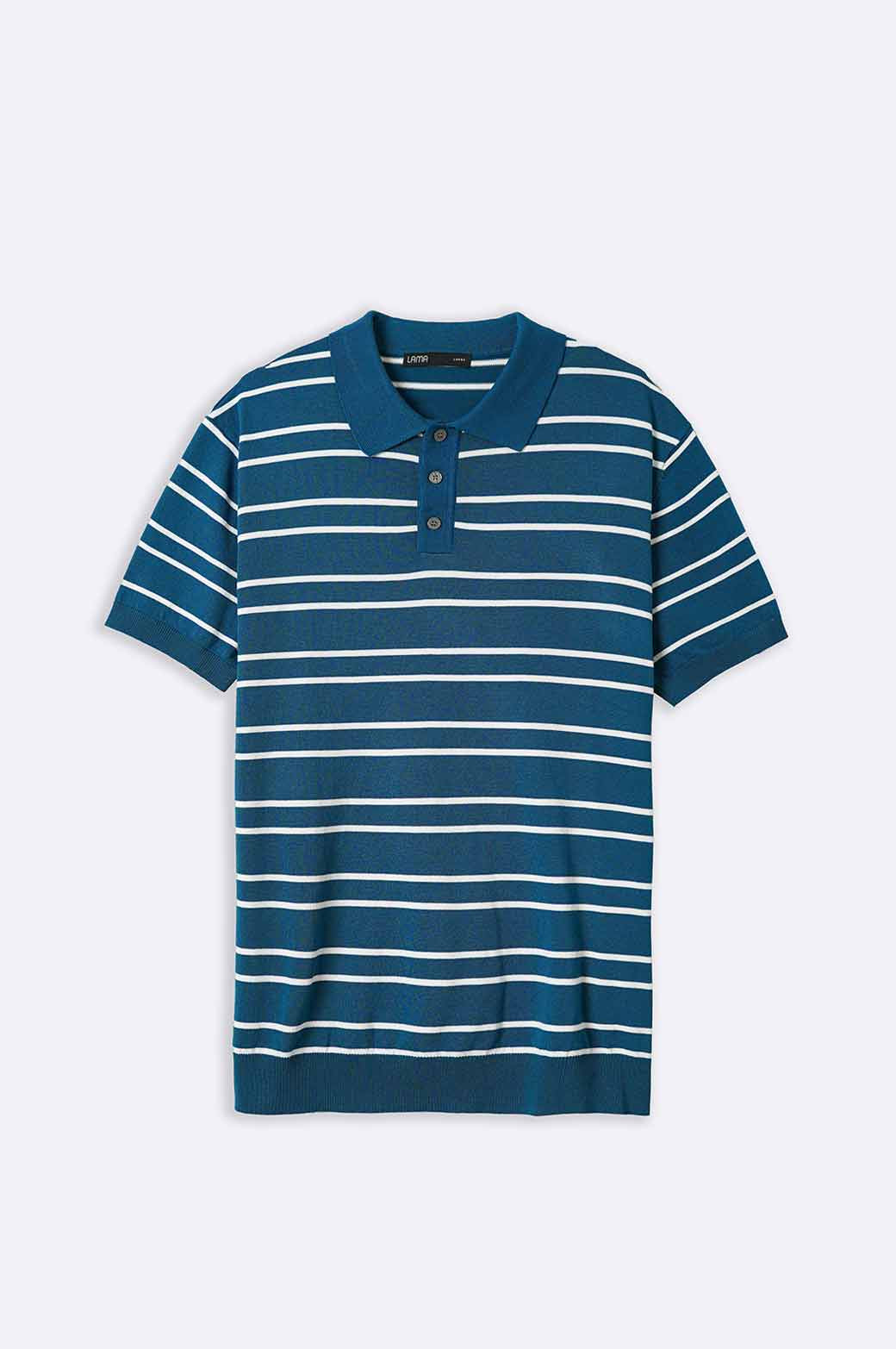 Navy Soft Knit Relaxed Fit Polo Shirt