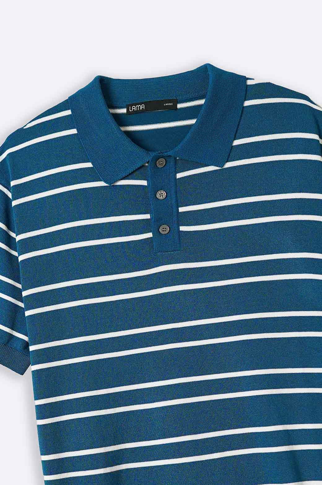 Navy Soft Knit Relaxed Fit Polo Shirt