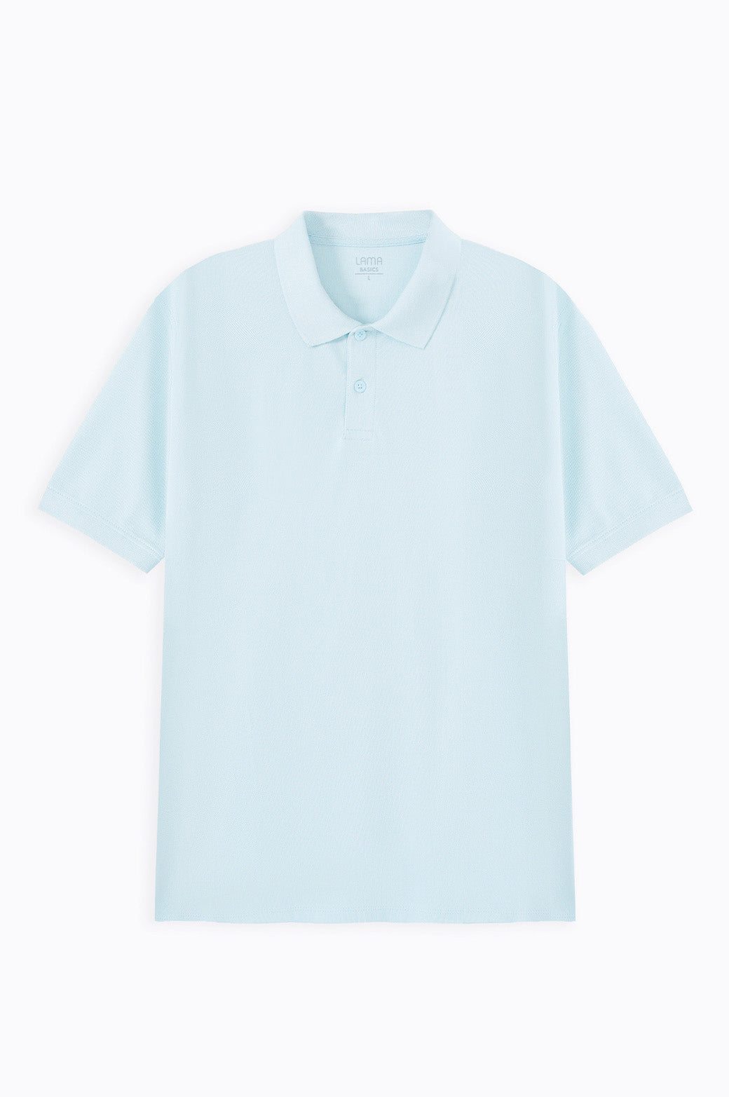 Sky Blue Soft Pique Polo - Regular Fit