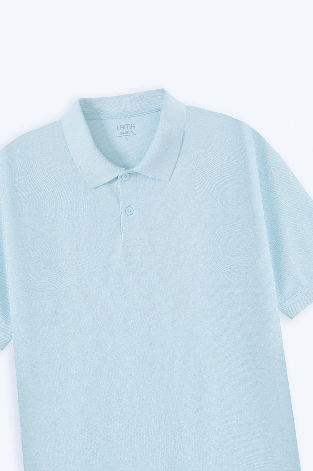 Sky Blue Soft Pique Polo - Regular Fit