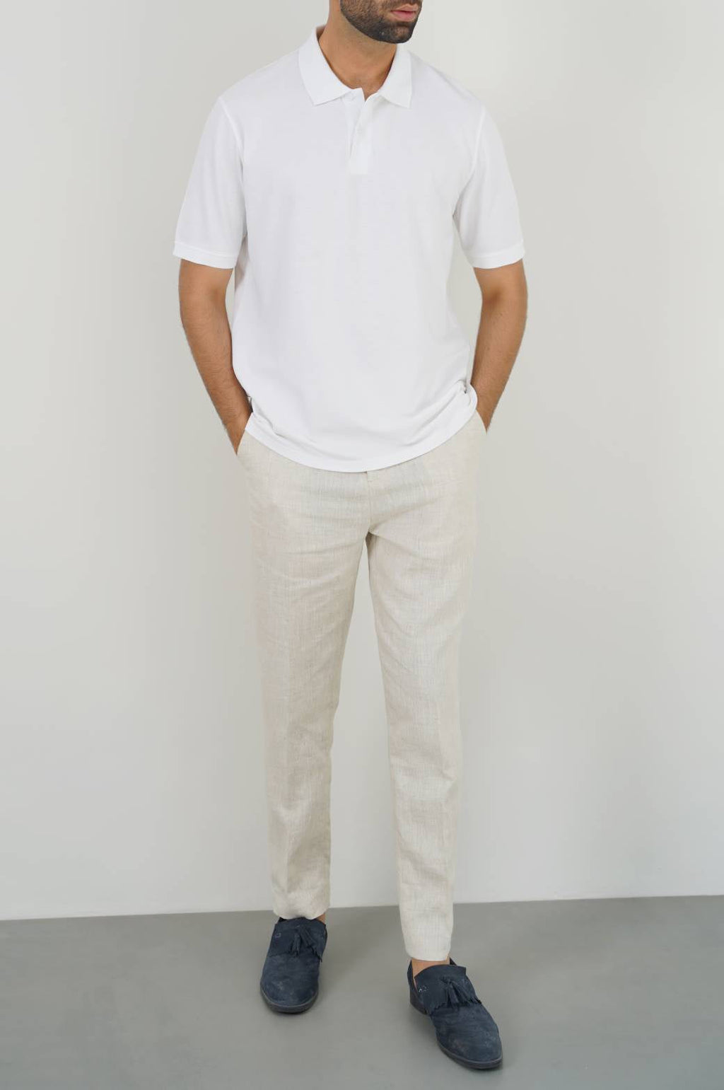 White Soft Pique Polo - Regular Fit – Cool Havn