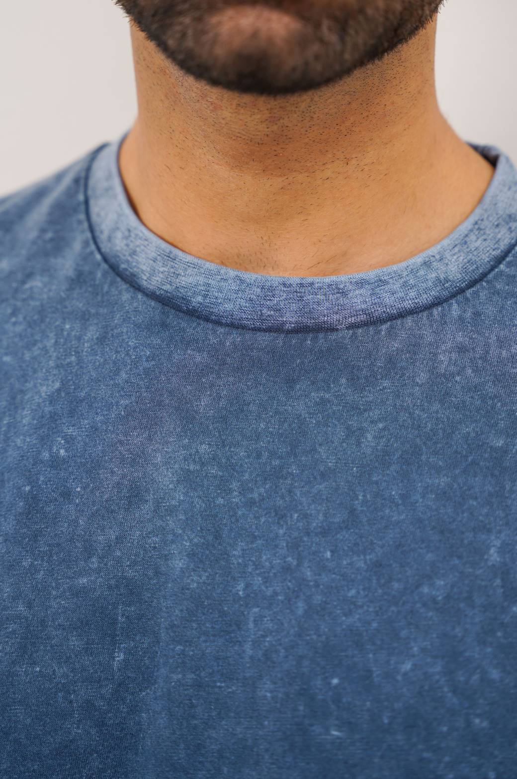 Navy Soft Oversize Round Neck Loose Fit T-Shirt
