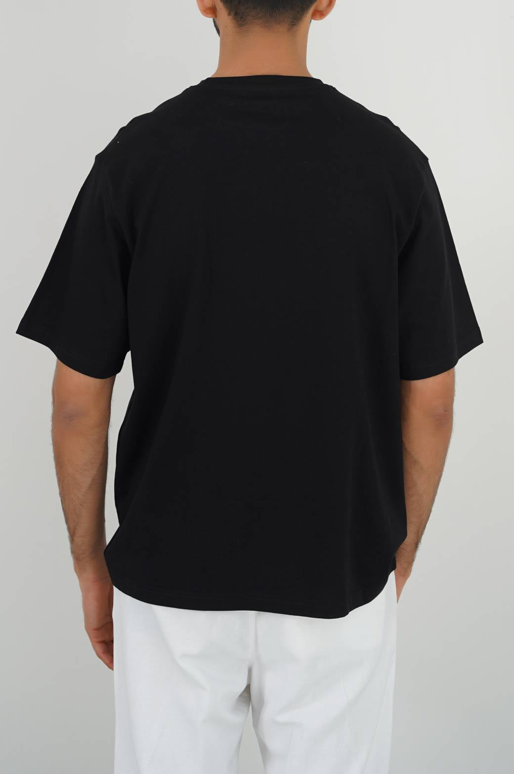 Black Soft Regular Fit Round Neck T-Shirt