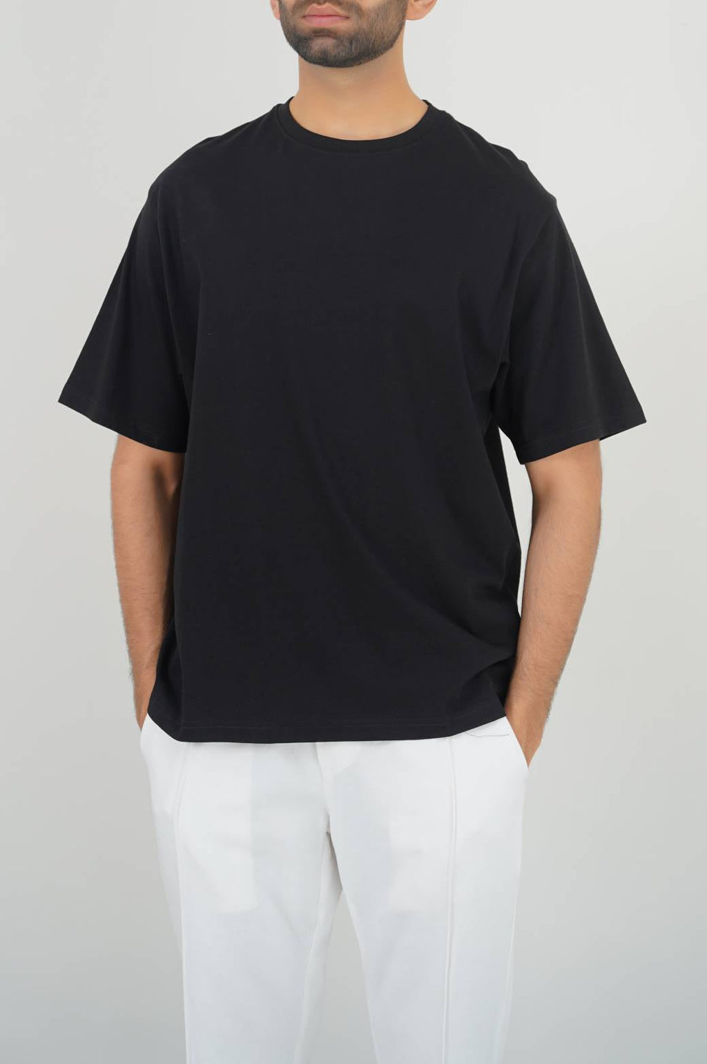Black Soft Regular Fit Round Neck T-Shirt – Cool Havn