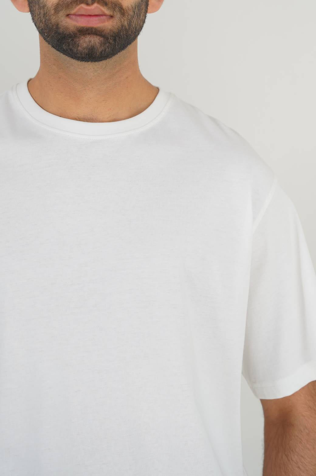 White Soft Regular Fit Round Neck T-Shirt