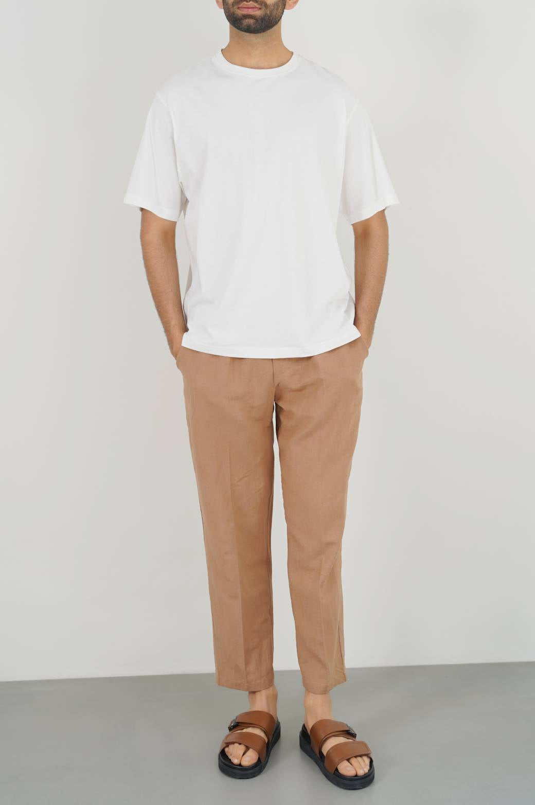 White Soft Regular Fit Round Neck T-Shirt
