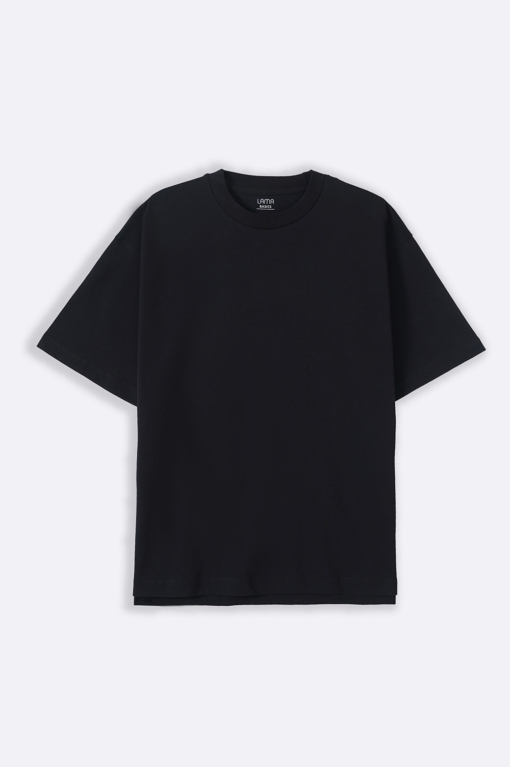 All Black Loose-Fitting Soft Cotton T-Shirt
