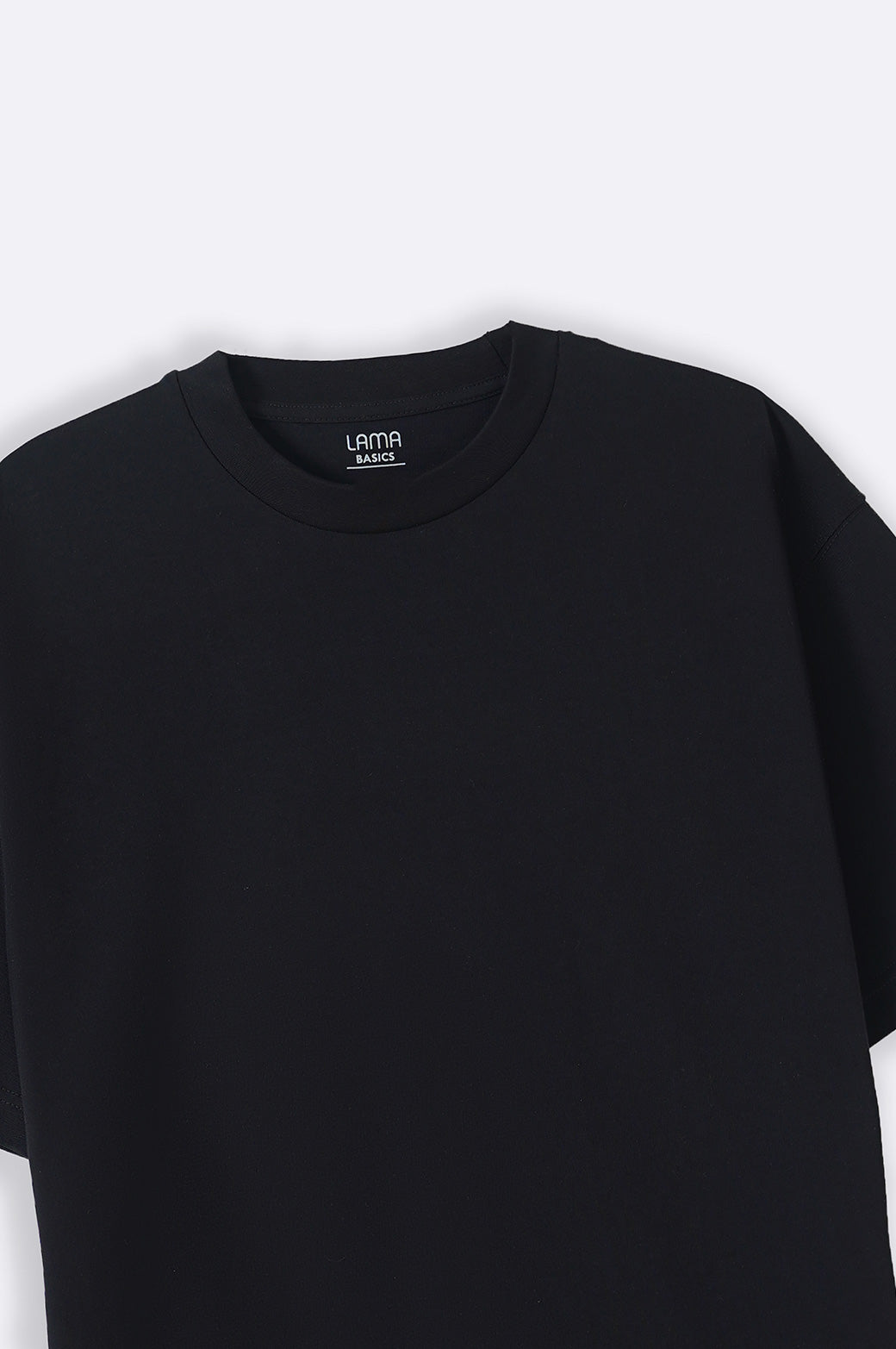 All Black Loose-Fitting Soft Cotton T-Shirt