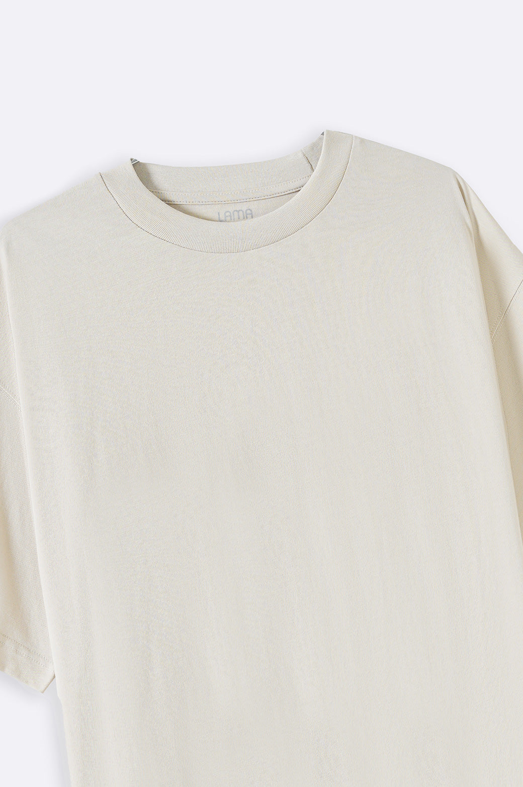 Ivory Loose-Fit Soft Cotton T-Shirt