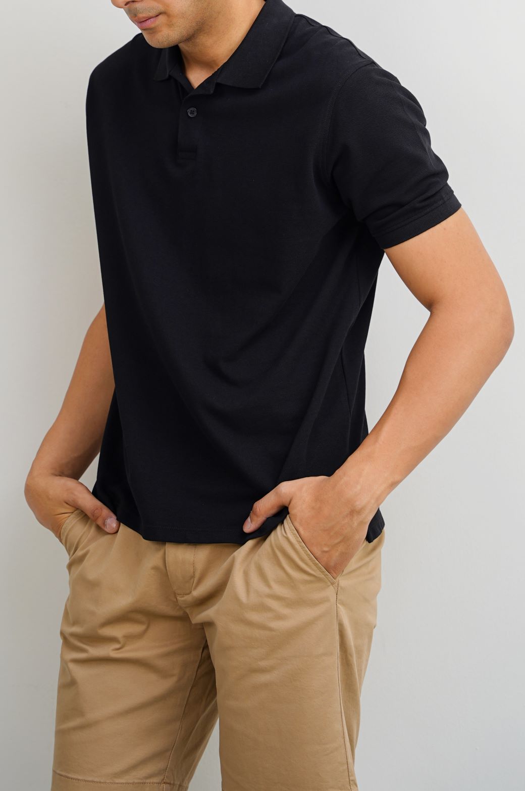 Black Soft Regular Fit Polo Shirt