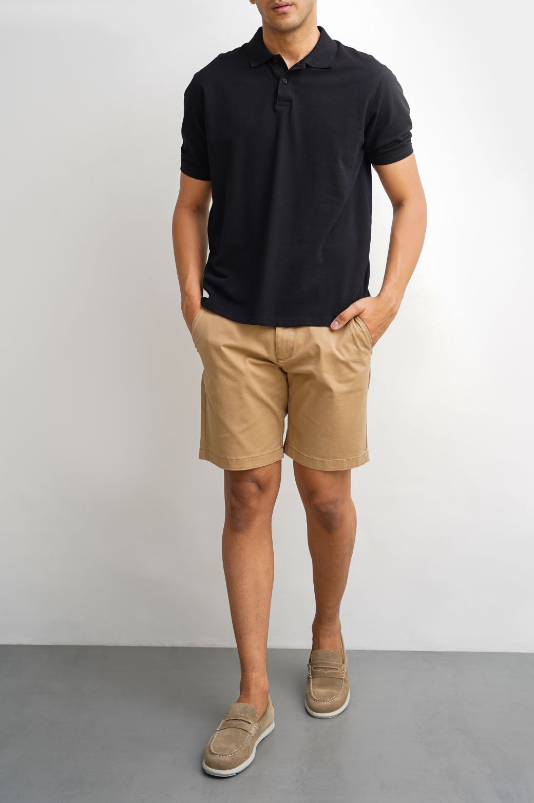Black Soft Regular Fit Polo Shirt